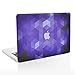 Unik Case Gradient Ombre Triangular Galore Dark Purple Graphic Ultra Slim Light Weight Matte Rubberized Hard Case Cover for Macbook Pro 13