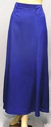 Long Flared Skirt, Royal Blue