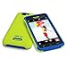 BLU ArmorFlex PC+silicon case for Studio 5.0C HD - Carrying Case - Retail Packaging - Neon Yellow+Blue