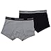Emporio Armani Men's 2 Pack Cotton Trunk, Black/Grey, X-Large