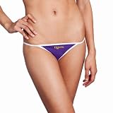 NCAA Lsu Tigers Thong Panties, Purple, Small