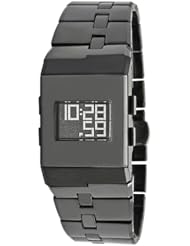 Kenneth Cole New York Womens KC4737 Digi-Tech Digital Roller-Ball Black Ceramic Bracelet Watch
