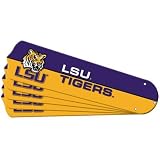 Sports Fan Products 7990-LSU TeamFanz Collegiate 5-Blade Set for a 52" Ceiling Fan (blades only) - LSU