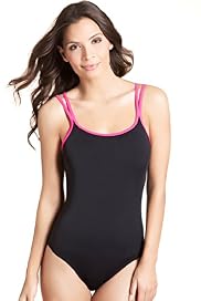 Tummy Control Twin Straps Plain Swimsuit