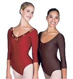 Adult Solid 3/4 Sleeve Leotard - N8306