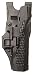 BLACKHAWK! SERPA Level 3 Auto Lock Duty Basketweave Finish Holster, Size 06, Right Hand