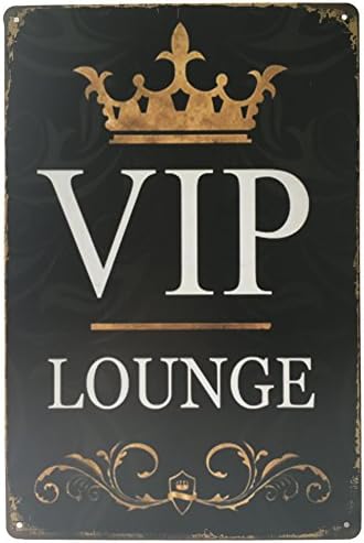 MOOCO VIP Lounge Vintage Tin Sign 8" X 12"