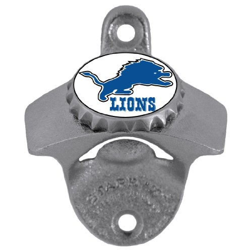 Detroit Lions Wall Mounted Bottle Opener