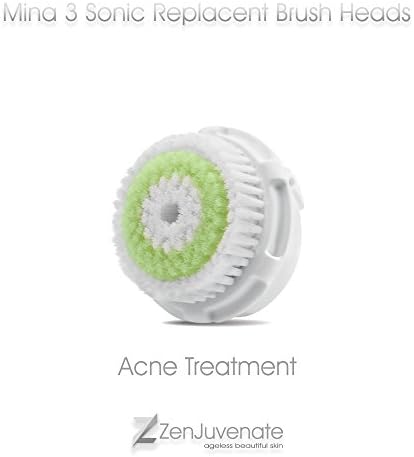 ZenJuvenate Mina 3 Sonic Facial Brish Replacement Brush Head (Acne Brush) Exfoliate Antibacterial Brush Head