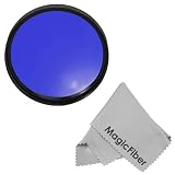 52MM Goja Full Blue Color Filter (for Camera Lens with 52MM Filter Thread) + Premium MagicFiber Microfiber Cleaning Cloth