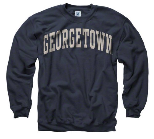 Georgetown Hoyas Navy Arch Crewneck Sweatshirt