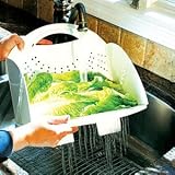 Flat Fold Colander . Space Saving Full Size Strainer