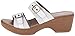 Dansko Women's Jessie White Multi Wedge Sandal