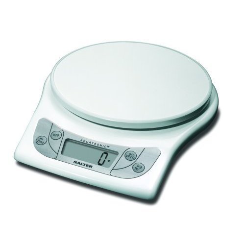 Salter 5kg Aquatronic Kitchen Scale, White