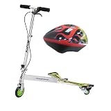 Razor Powerwing Deluxe Scooter with Child Helmet Hot Rod Flames Bundle