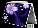 Laptop Skin Shop Laptop Notebook Skin Sticker Cover Art Decal Fits 13.3″ 14″ 15.6″ 16″ HP Dell Lenovo Asus Compaq (Free 2 Wrist Pad Included) Purple Flower
