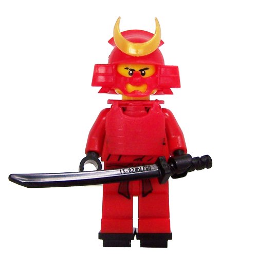 Samurai (Red) - miniBIGS Custom Ninjago Minifigure
