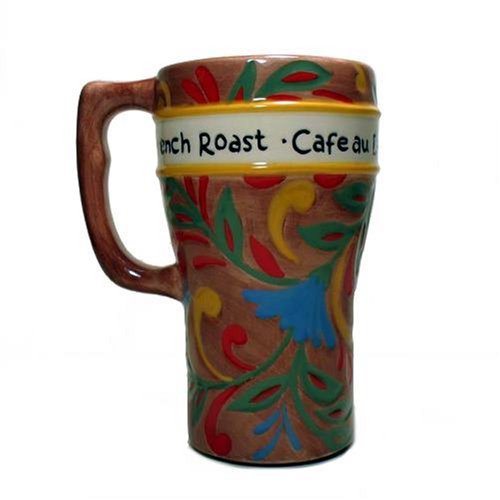 French Roast  Cafe au Late  Cappuccino  Ceramic Travel Mug