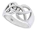 Gent's 1/2 (13 mm) Sterling Silver Celtic Knot cut-out Ring