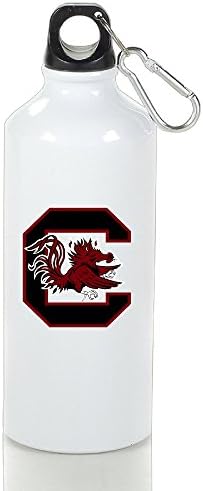 EVALY University Of South Carolina Gamecocks Portable Travel Kettle Cups White With Carabiner Hook,400-600ml /6.5OZ