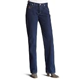 Wrangler Ladies 20x Tulsa Low Rise Slim Fit Straight Leg Jean, Dark Stone Denim 