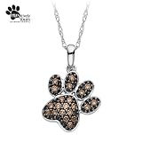 1/5 ct. tw. cocoa diamond® Paw Pendant in 10K White Gold