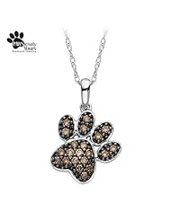 1/5 ct. tw. cocoa diamond® Paw Pendant in 10K White Gold