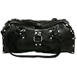 Vintage Recycled Rubber Large Black Beetle Bag