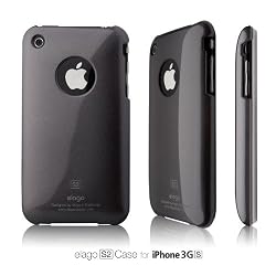 elago S2 Case for iPhone 3G/3GS (High Glossy)-Gun Metal + Universal Dock Adapter + S2 Stand included