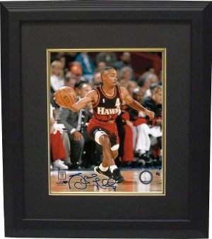 Spud Webb Autographed/Hand Signed Atlanta Hawks 8x10 Photo Slam Dunk Champ 86 Custom Framed