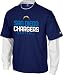 San Diego Chargers -Navy- Upside Layered Long Sleeve T-Shirt