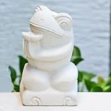 祈りの花持ちカエルＭ【右向き】