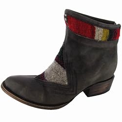 Freebird by Steven Womens Aztek Low Boot Shoe Black Distress US 9
