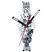 Moving gear wall clock with rectangular front glass