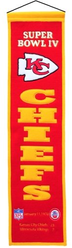 Winning Streak Sports NFL Kansas City Chiefs Super Bowl IV Banner