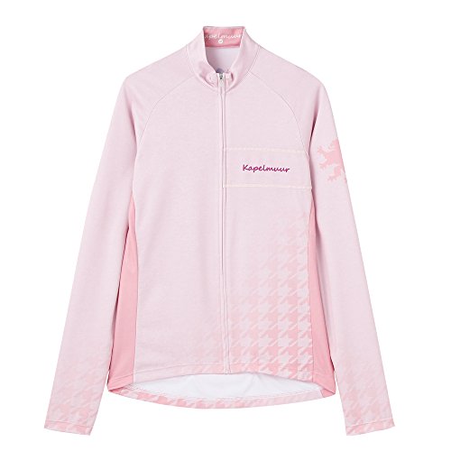 KAPELMUUR(カペルミュール) レディース長袖ジャージ　千鳥グラデーション　フラミンゴ　【kpls036】