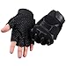 COSMOSLIFE Fingerless Gloves for Kids, Children Fingerless Short Gloves for Cycling MTB Exercise Skate Skateboard Roller Skating