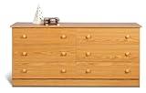 Prepac Oak 6-Drawer Dresser
