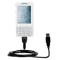 Classic Straight USB Cable for the Sony Ericsson m608c with Power Hot Sync and Charge capabilities - Gomadic Brand w/ TipExchange Technology