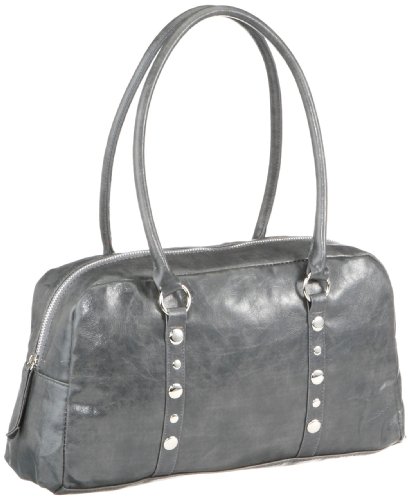 Contempo Tasche 937602111, Damen Umh&auml;ngetasche, grau, (grau-11), 6x20x10