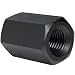Carbon Steel Coupling Nut, Black Oxide Finish, 1"-8 Threads, Made in US (Pack of 2)