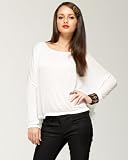 Semi Sheer Draped Top – bebe Addiction