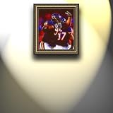 Completely Handpainted American Football Sport Painting, Custom Order FL9313, Oil on Canvas, with Option to Paint Jerry, Brett & Co. from Any Other Favorite Photograph or Picture, Unframed, Size 24'' x 28" inches
