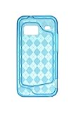 Blue Argyle Checker Thermoplastic Polyurethanes (TPU) Flexi Skin Case for H ....