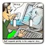 Londons Times Funny Computer Cartoons - PREPARE FOR COMPUTER VIRUSES - Light Switch Covers - double toggle switch