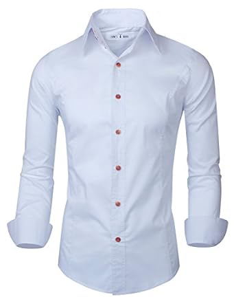 Tom's Ware Mens Casual Slim Fit Basic Dress