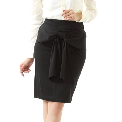 kobe apparel laboratory　フロントビックリボンタイトスカート♪美尻効果で女性らしいシルエットを実現！