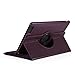 GMYLE(R) Purple 360 Degree Rotating PU leather Folio Stand Case Cover for Nook HD+ Plus 9 inches Barnes & Noble e-book Reader Tablet (Multi Angle- Vertical/Horizontal and Wake up Sleep Function)
