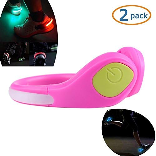 MAIKE MALL 2pcs Pack Night Safety Shoe Clip Lamp LED Shoe Clip Bright Light for Outdoor Sport Running Cycling Bike Walking Joggers Bikers
