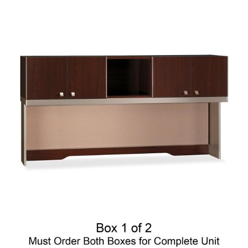 Quantum Series Hutch, Carton 2 Of 2, 71-3/8w by 15-1/4d by 37-1/8h, Harvest Cherry